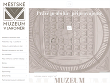 Tablet Screenshot of muzeumjaromer.cz